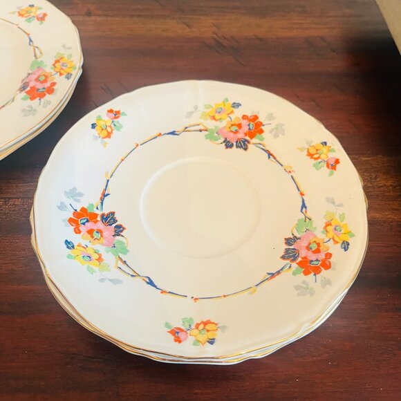 Vintage Zenith Shape Alfred Meakins England Gallery Wall Cottagecore Navy Gold - Picture 6 of 8